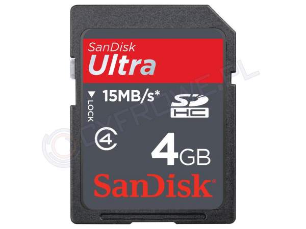 Karta pamięci Sandisk SDHC 4 GB Ultra 15 MB/s