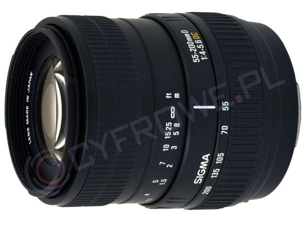 Obiektyw Sigma 55-200 mm f/4.0-f/5.6 DC / Canon