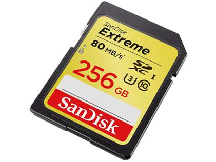 Karta pamięci Sandisk EXTREME SD 256GB  80MB/s C10 UHS-I