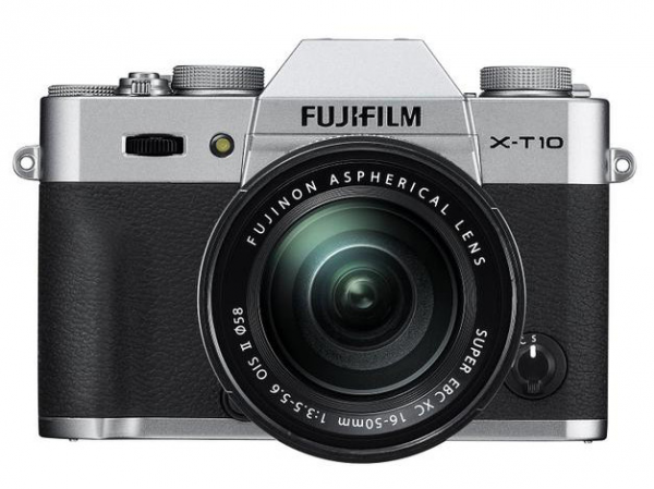 Aparat cyfrowy FujiFilm X-T10 srebrny + ob. XC 16-50mm