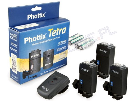 Phottix Tetra wyzwalacz radiowy z 3 odbiornikami