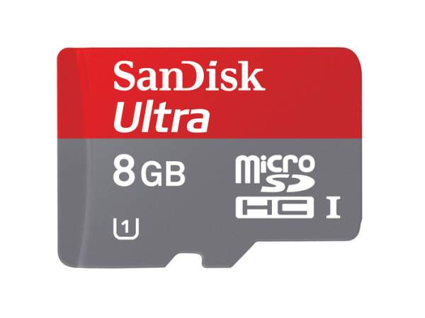 Karta pamięci Sandisk microSDHC 8 GB Ultra 48MB/s C10 UHS-I + adapter SD + Memory Zone Android