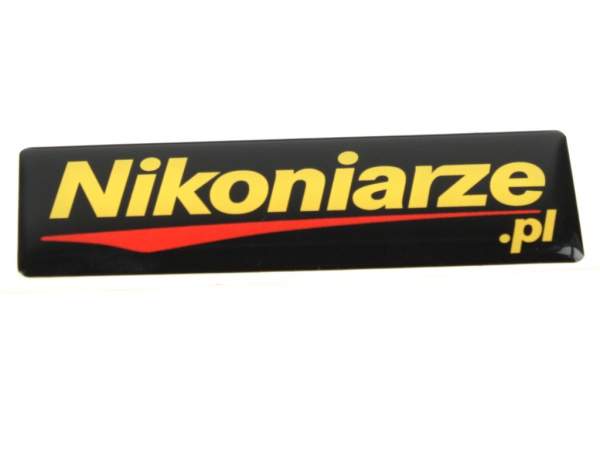 Nikoniarze.pl - naklejka 3D z logo