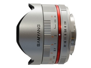 Obiektyw Samyang 8 mm f/2.8 UMC Fish-eye / Fuji X srebrny
