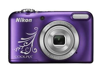 Aparat cyfrowy Nikon Coolpix L31 fioletowy z grafiką
