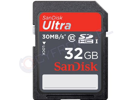 Karta pamięci Sandisk SDHC 32 GB Ultra 30MB/s