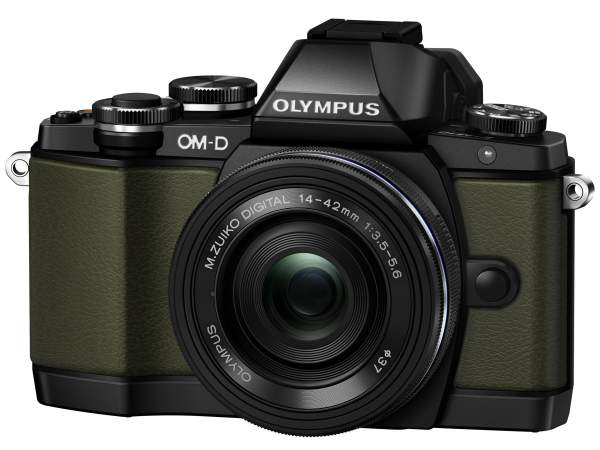 Aparat cyfrowy Olympus E-M10 Limited Edition zielony + ob. 14-42EZ czarny