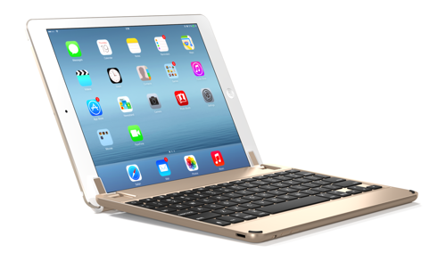 BrydgeAir aluminiowa klawiatura bluetooth dla iPad Air, iPad Air 2 z podświetleniem - złota