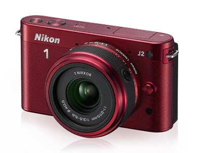 Aparat cyfrowy Nikon 1 J2 czerwony + ob. 10-30