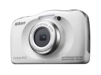 Aparat cyfrowy Nikon Coolpix S33 biały