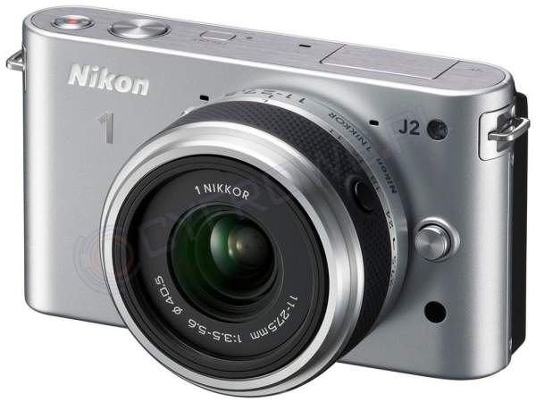 Aparat cyfrowy Nikon 1 J2 srebrny + ob. 10-30 + 30-110