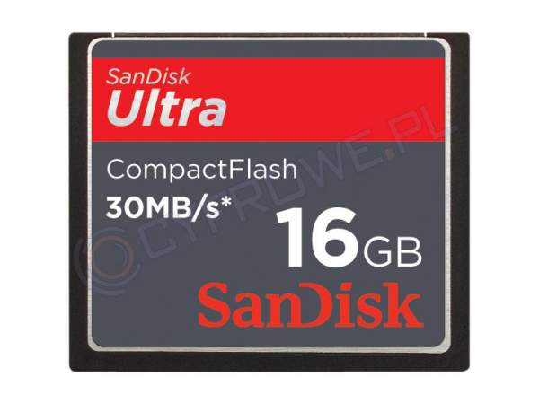 Karta pamięci Sandisk CompactFlash Ultra 16 GB 30MB/s