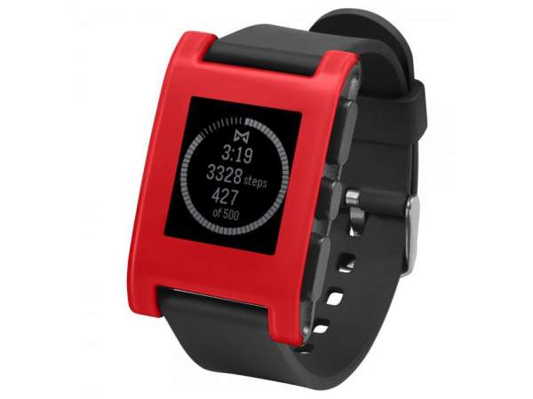Pebble Original - zegarek dla urzadzeń z systemem iOS oraz Android (wersja cherry red)