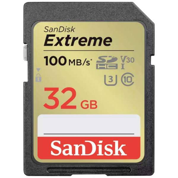 Karta pamięci Sandisk SDHC 32GB Extreme 100MB/s C10 V30 U3 UHS-I