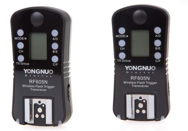 Yongnuo RF-605N zestaw 2 nadajników/odbiorników (stopka Nikon)