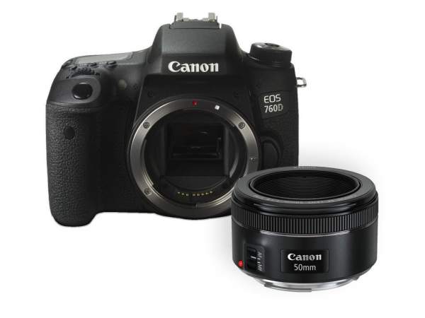 Lustrzanka Canon EOS 760D + ob. 50 STM + poradnik w odcinkach