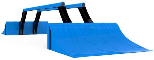 Sphero Terrain Park - zestaw ramp do wyczynowej jazdy Ollie lub Sphero, niebieskie
