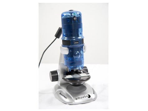 Mikroskop Celestron cyfrowy Amoeba niebieski