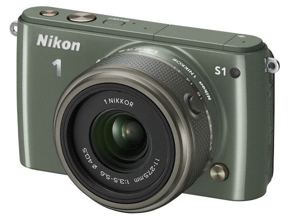 Aparat cyfrowy Nikon 1 S1 + ob. 11-27.5mm khaki