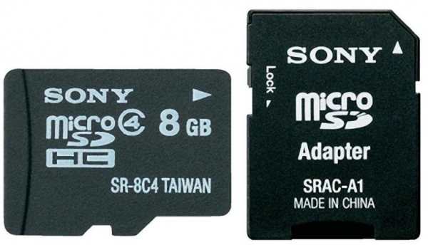 Karta pamięci Sony microSDHC 8 GB C4 + adapter