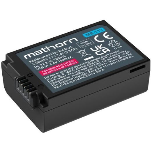 Akumulator Mathorn Mathorn bateria MB-113 1250 mAh USB-C do Nikon EN-EL25