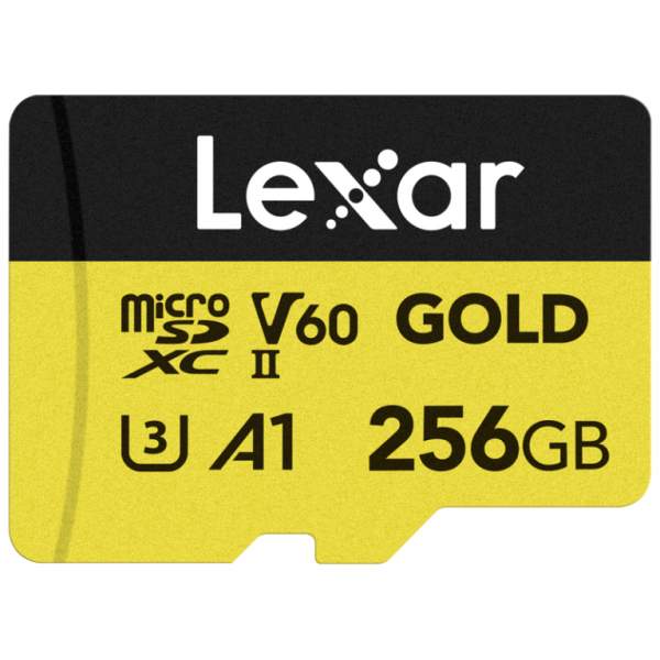 Karta pamięci Lexar microSDXC 256 GB V60 GOLD UHS-II C10 A1 U3 R280 W100
