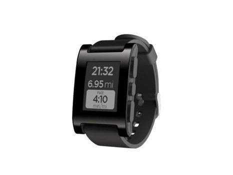 Pebble Original - zegarek dla urzadzeń z systemem iOS oraz Android (wersja jet black)