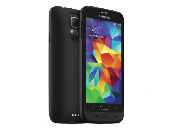 Mophie Juice Pack Galaxy S5 (kolor czarny) - obudowa ochronna z wbudowaną baterią (3000 mAh)  