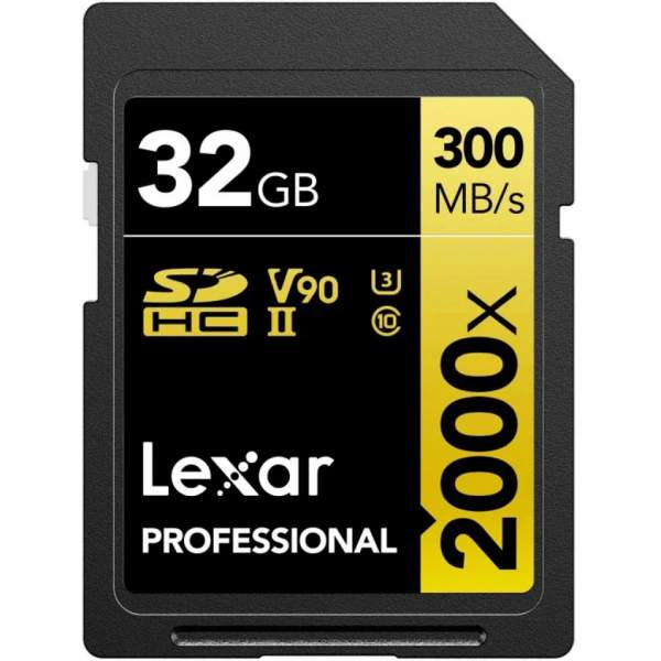 Karta pamięci Lexar Pro 32GB 2000X SDHC UHS-II U3 V90