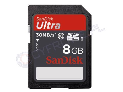 Karta pamięci Sandisk SDHC 8 GB Ultra 30MB/s