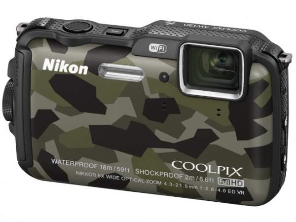 Aparat cyfrowy Nikon Coolpix AW120 kamuflaż