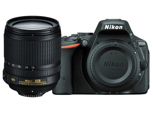 Lustrzanka Nikon D5500 czarny + ob. 18-105 VR