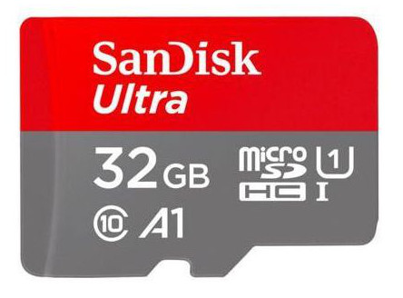 Karta pamięci Sandisk microSDHC 32 GB ULTRA 100MB/s C10, A1 + adapter SD + aplikacja Memory Zone Android