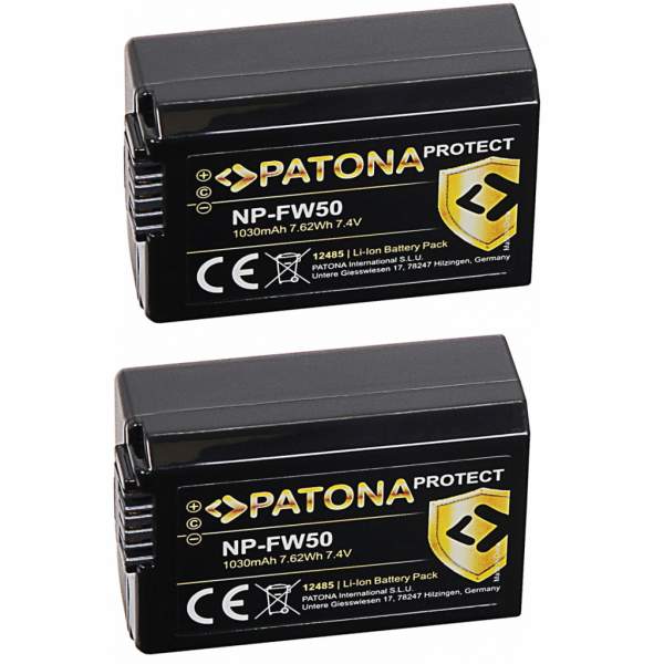 Akumulator Patona Zestaw 2 PROTECT Sony NP-FW50
