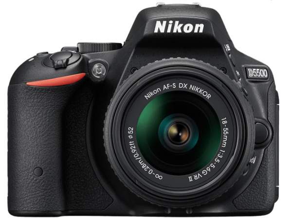 Lustrzanka Nikon D5500 czarny + ob. 18-55 VR II  