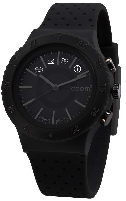 Cogito Pop analogowy zegarek dla urządzeń z systemem iOS 7 i Android 4.3 (czarny)
