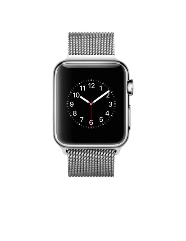 Apple Watch 38 mm ze stali nierdzewnej z bransoletą mediolańską