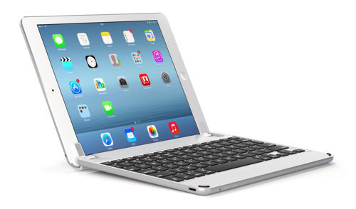 BrydgeAir aluminiowa klawiatura bluetooth dla iPad Air, iPad Air 2 z podświetleniem - srebrna