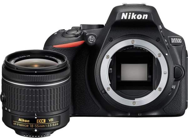 Lustrzanka Nikon D5500 + AF-P 18-55 VR czarny + torba Nikon CF-EU11 GRATIS