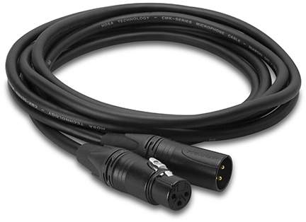 Kabel HOSA mikrofonowy Edge, XLRf - XLRm 3m