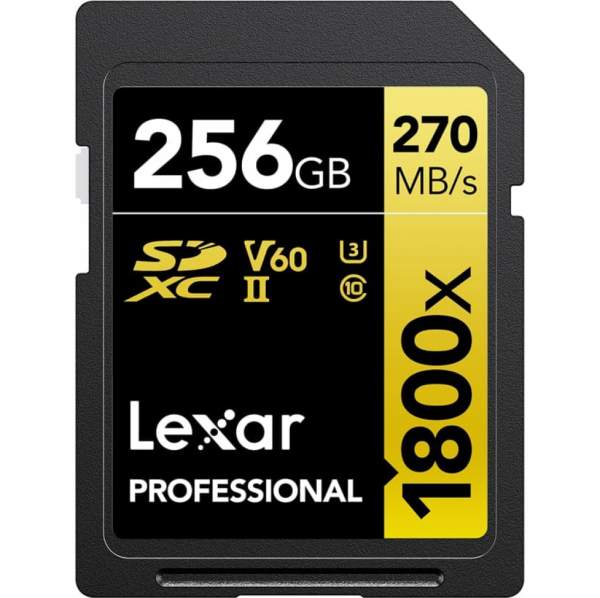 Karta pamięci Lexar Pro 256GB 1800x U3 V60 UHS-II