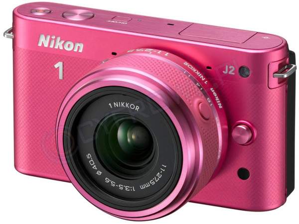 Aparat cyfrowy Nikon 1 J2 różowy + ob. 11-27.5