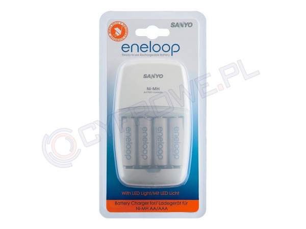 Ładowarka Sanyo Eneloop MQN09 + 4 ogniwa AA 2000 mAh