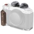 Smallrig Płytka montażowa L-Shape z drewnianym uchwytem do FUJIFILM X-M5 Srebrna