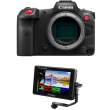 Canon EOS R5C + monitor podglądowy Feelworld LUT7 7 cal 3D LUT Ultra Bright