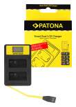 Patona USB  Smart Dual LCD do Panasonic MW-BLC12PP 
