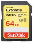 Sandisk SDXC 64 GB EXTREME 90MB/s Video Speed Class V30 U3 UHS-I