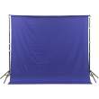 GlareOne materiałowe Blue Screen Backdrop 3x3 m - niebieskie