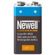 Akumulatory Newell 9 V USB-C 500 mAh Przód