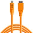  Kable USB do aparatów Tethertools KABEL USB-C to 3.0 Micro- B 4,60m pomarańczowy (CUC3315-ORG) Przód